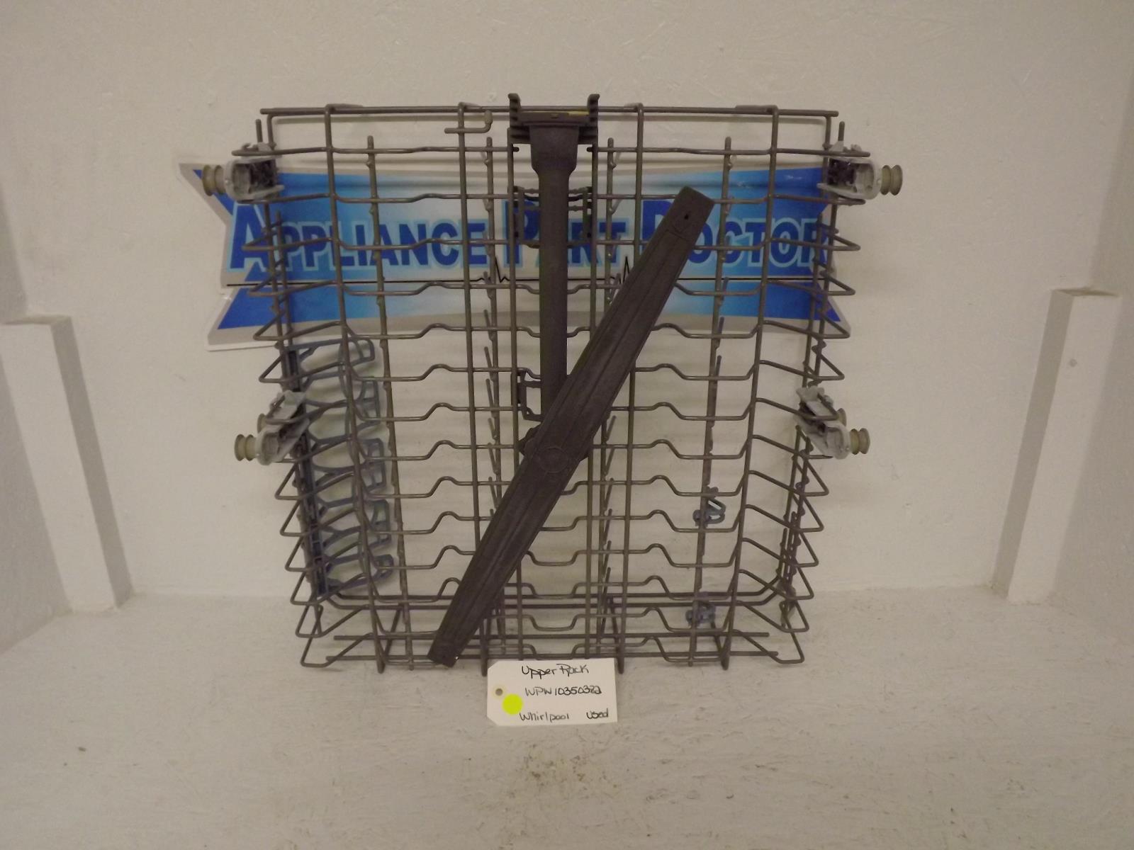 Whirlpool Dishwasher WPW10350382 Upper Rack Used Whirlpool Dishwasher WPW10350382 Upper Rack Used